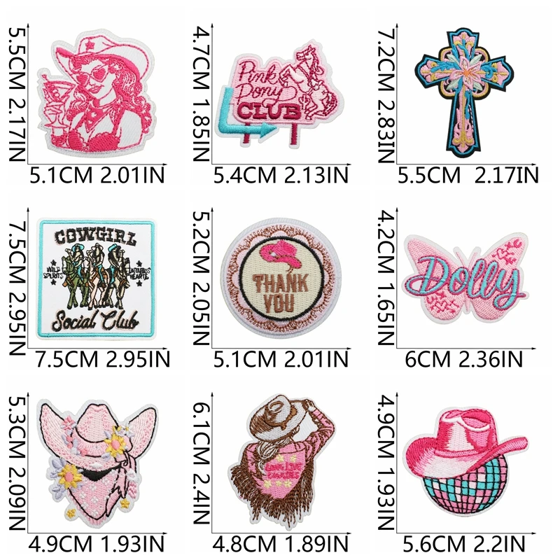 Parches termoadesivos vaqueros rosa para ropa infantil y accesorios - imagen 4