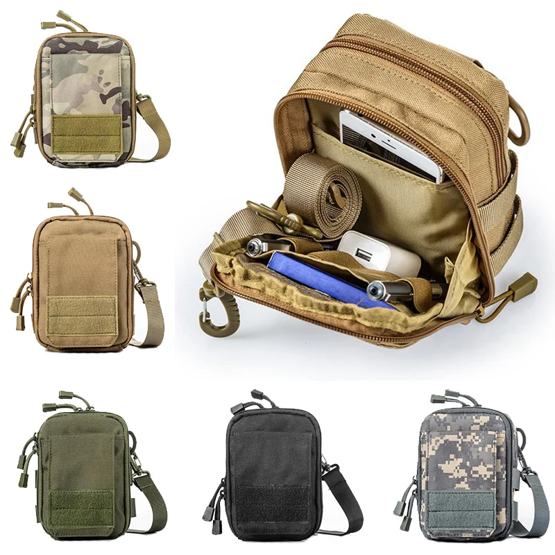 Bolsa táctica MOLLE impermeable para teléfono con EDC organizador
