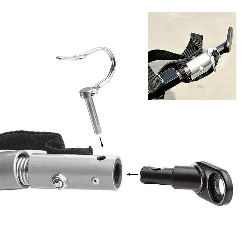 Adaptador enganche remolque bicicleta acero portaequipajes trasero - imagen 3