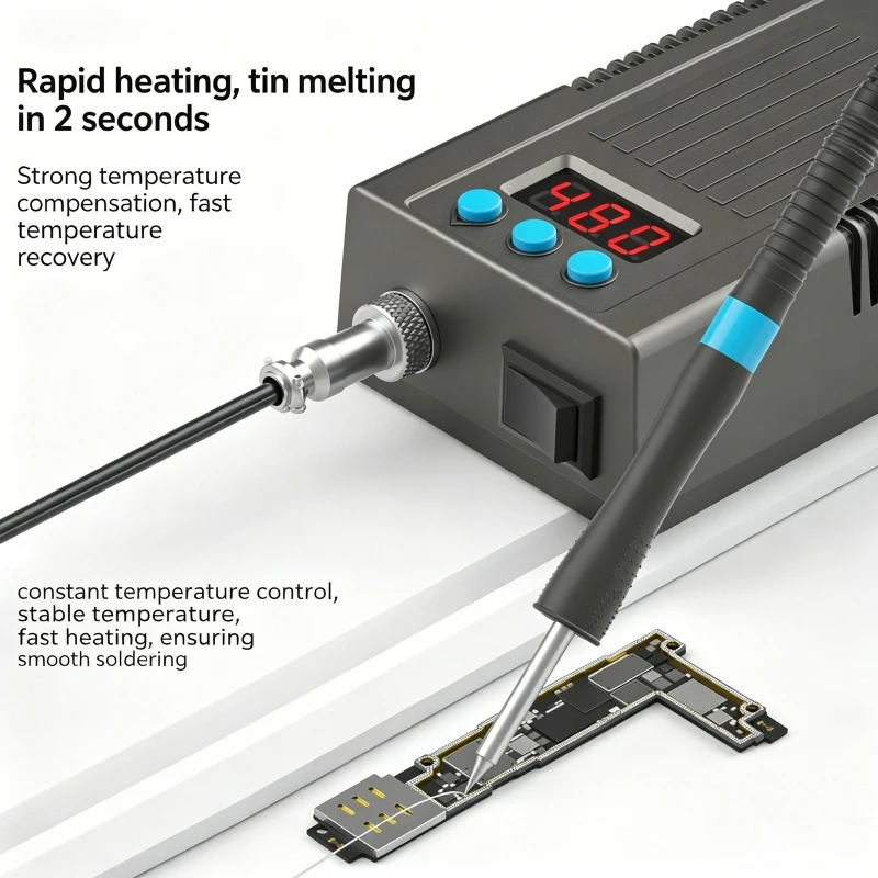 Estación de soldadura con punta T12 y control de temperatura preciso - imagen 2