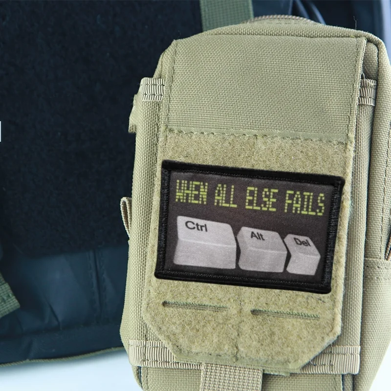 Detalle del parche en mochila