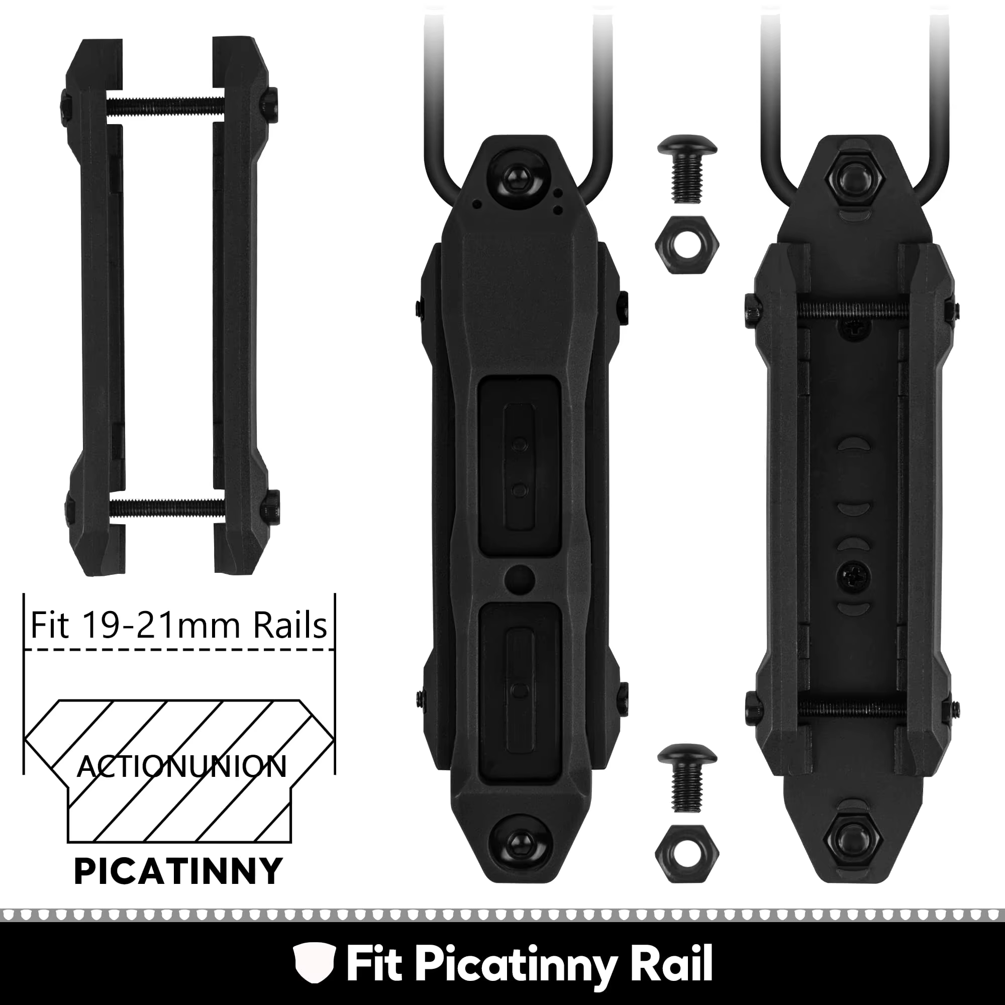 Interruptor de presión táctico para rail Picatinny M-LOK KeyMod - imagen 4