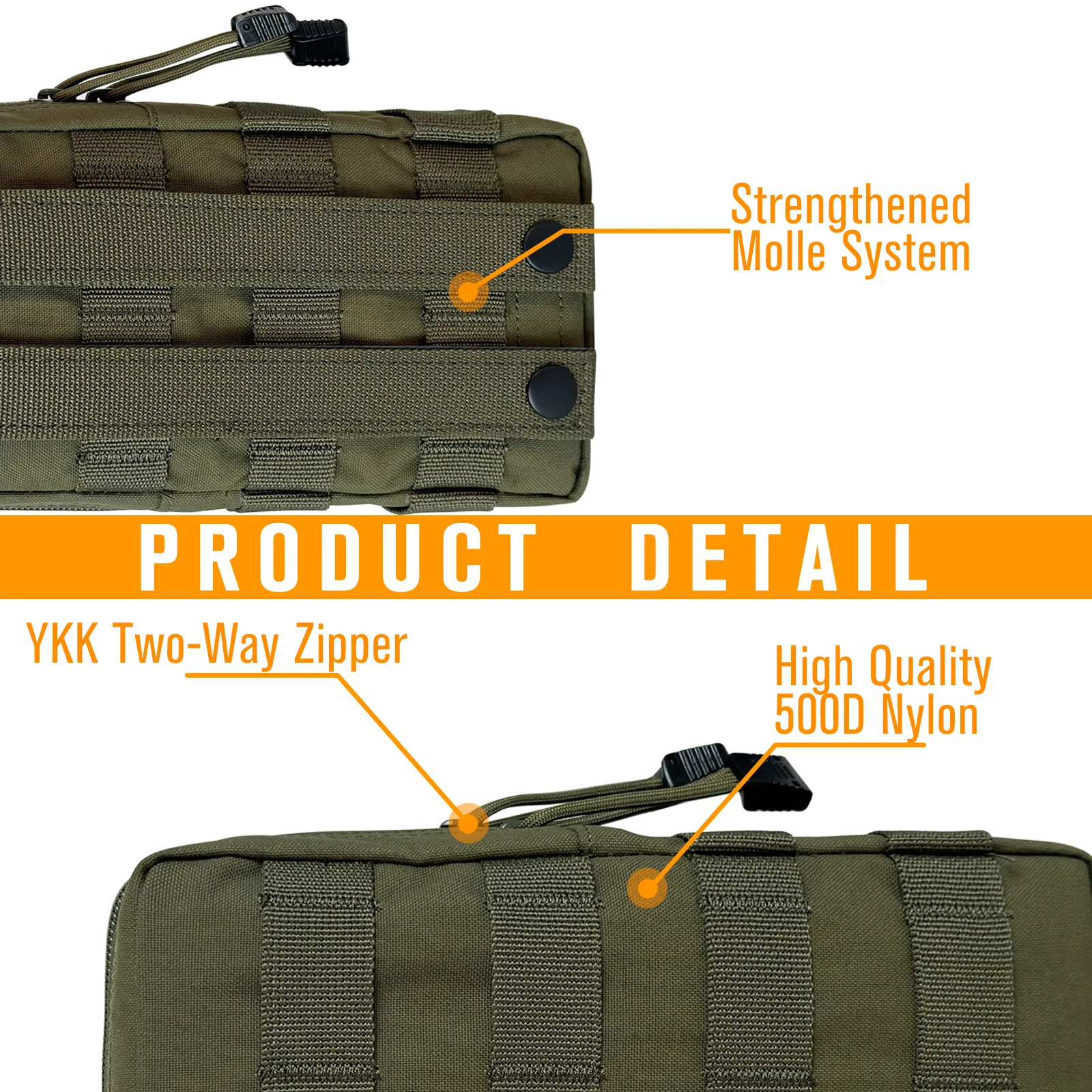 Interior de la bolsa mostrando particiones elásticas y organización de herramientas