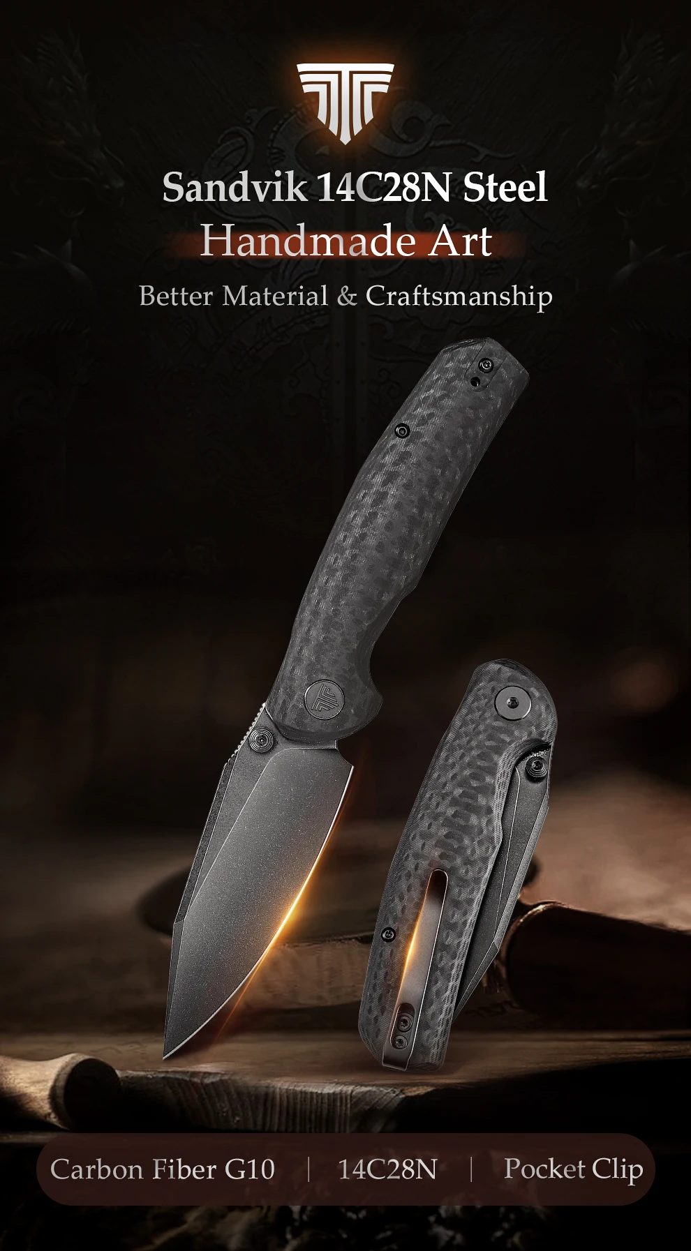 Cuchillo plegable TRIVISA EDC Hornet vista general