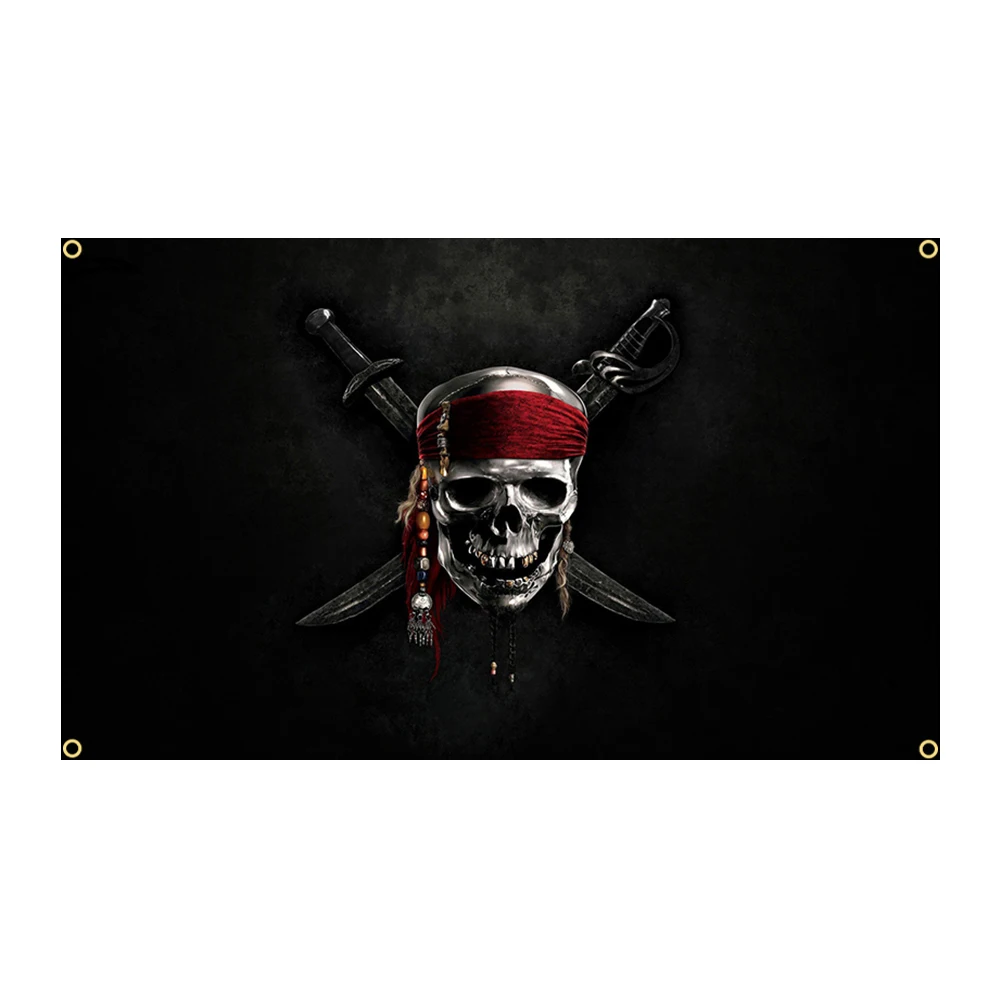 FLAGLAND Bandera Pirata Jolly Roger resistente al viento