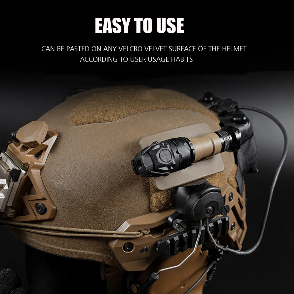 Adaptador base táctico para casco – Montaje fijo GoPro y linterna - imagen 3