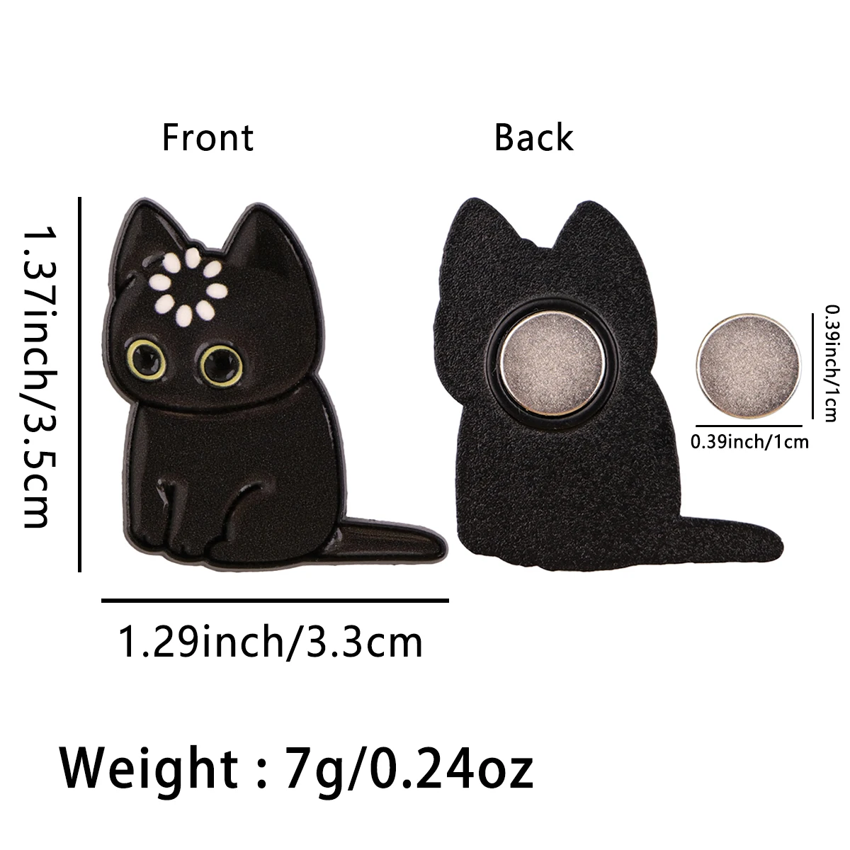 Imanes de nevera con diseño de gato