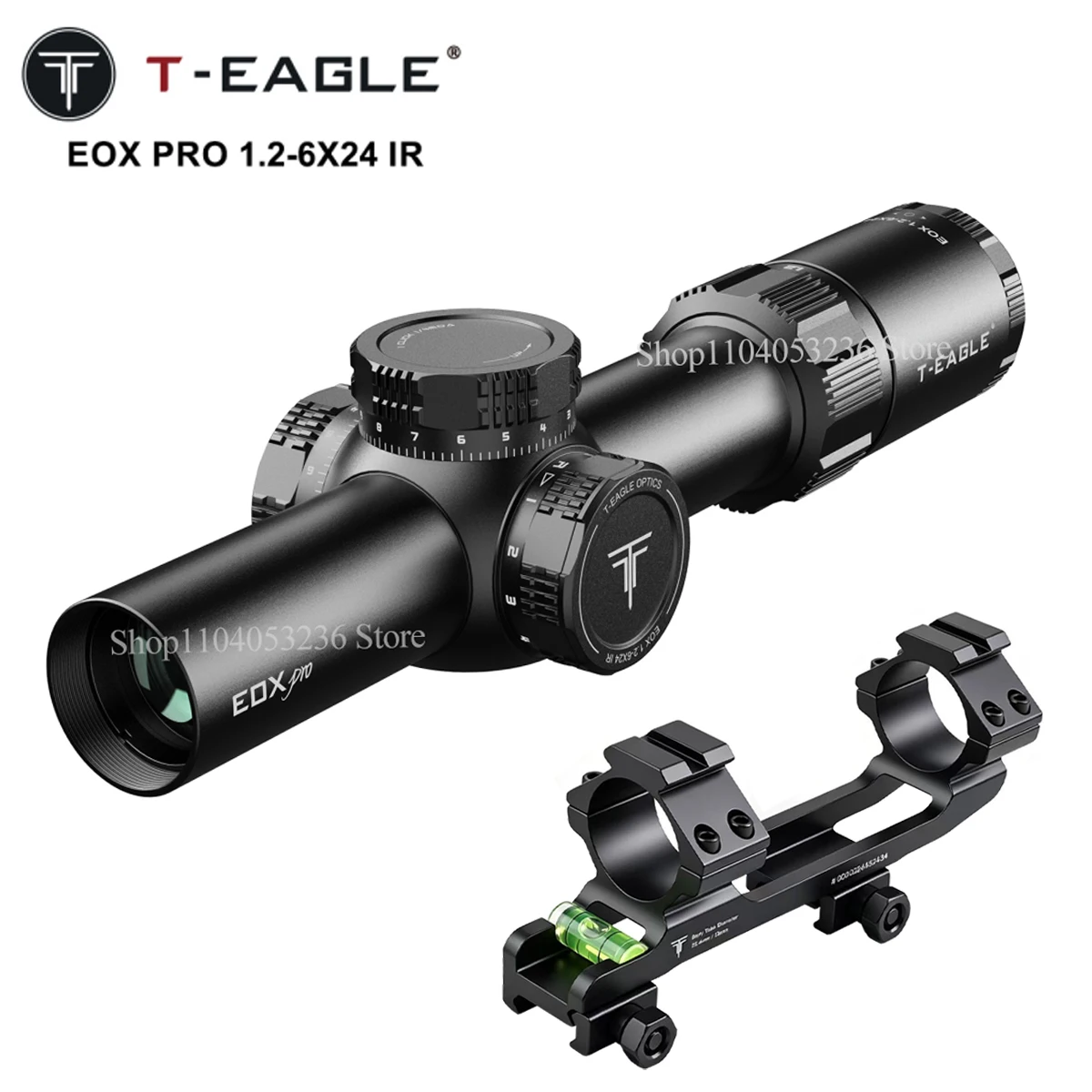 T-Eagle EOX PRO mira telescópica táctica retícula iluminada roja/verde