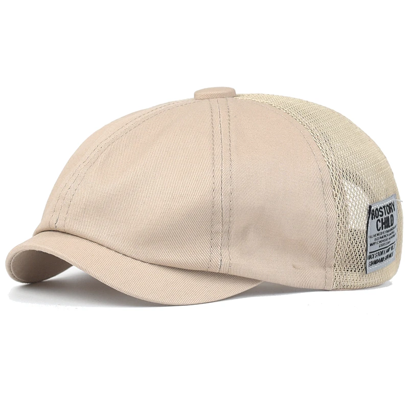 Gorra de malla transpirable de verano octogonal estilo Peaky - imagen 3
