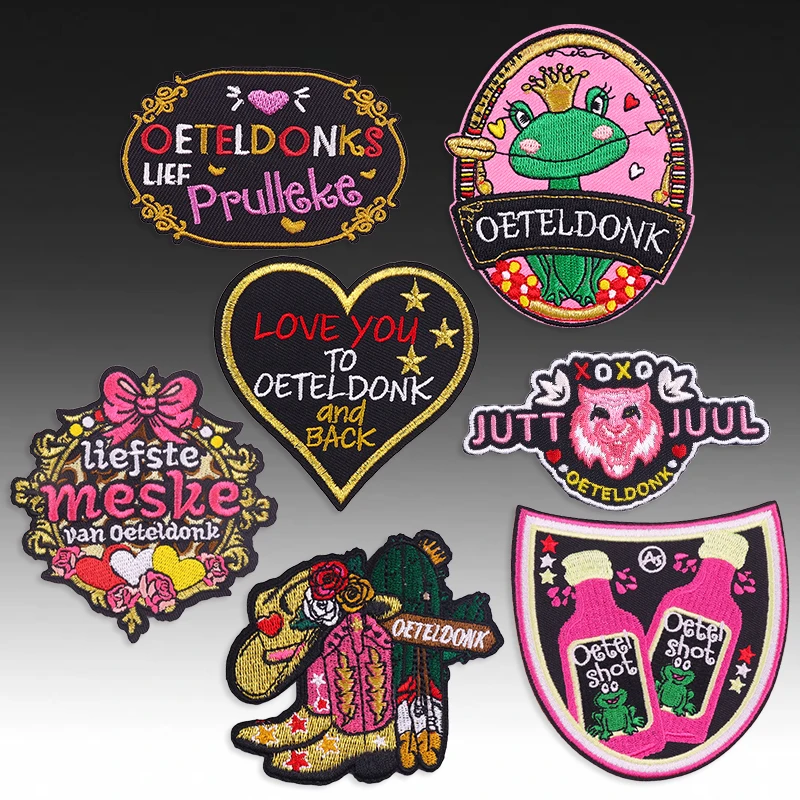 Parche bordado Oeteldonk carnaval holandés rana insignia para planchar - imagen 5
