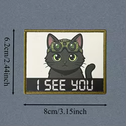 Parche táctico I SEE YOU para chaleco gatuno insignia moral con velcro