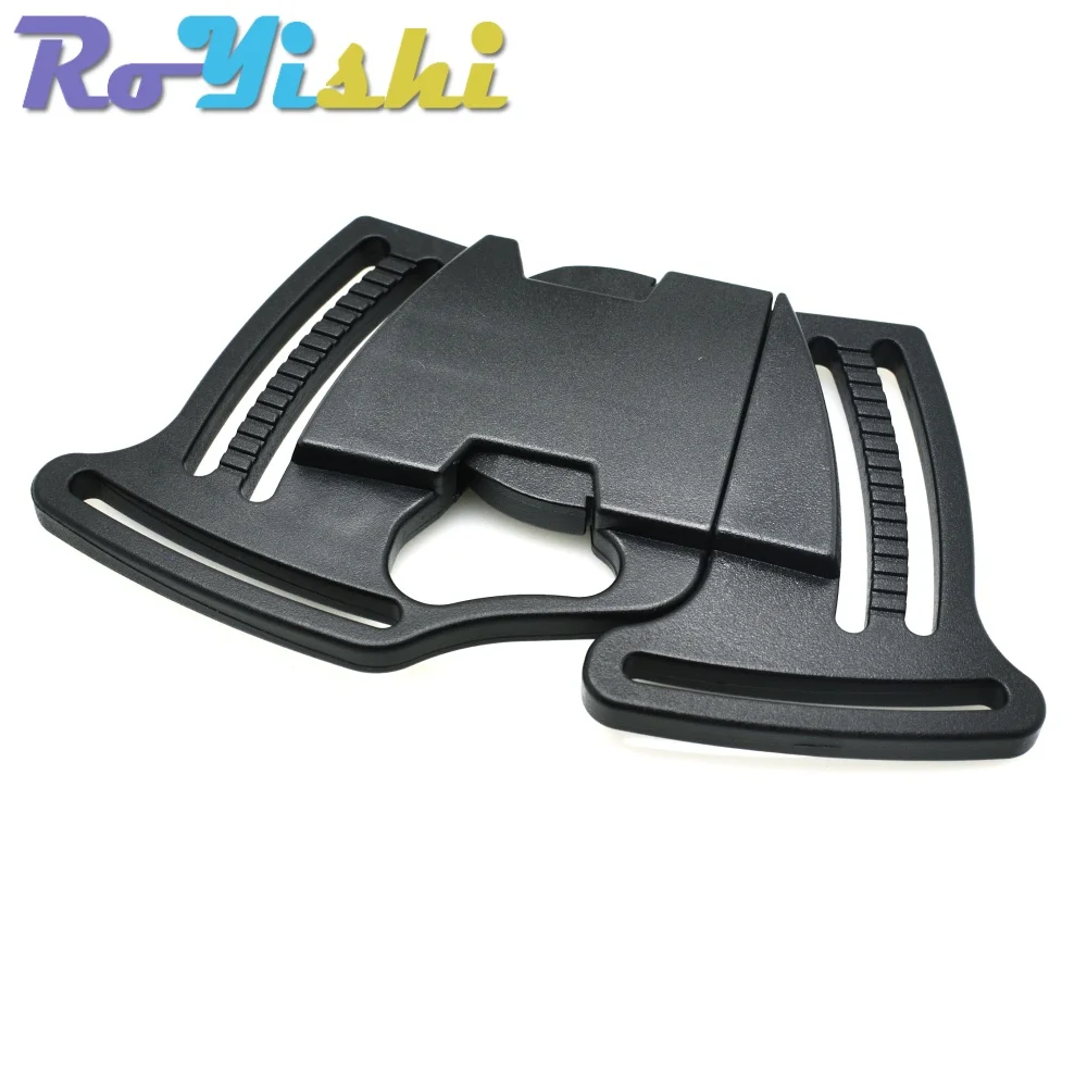 Hebilla liberación rápida 4 vías mochila – Plástico negro 40mm - imagen 4
