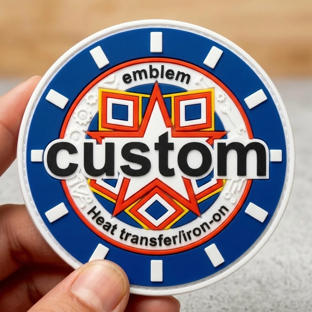 Parche termoadhesivo de PVC con logotipo en relieve para gorra - imagen 5