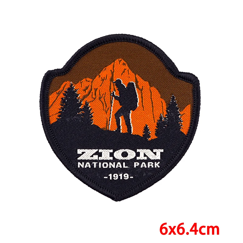 Parches termoadhesivos vintage parques nacionales – oso montaña camping - imagen 2