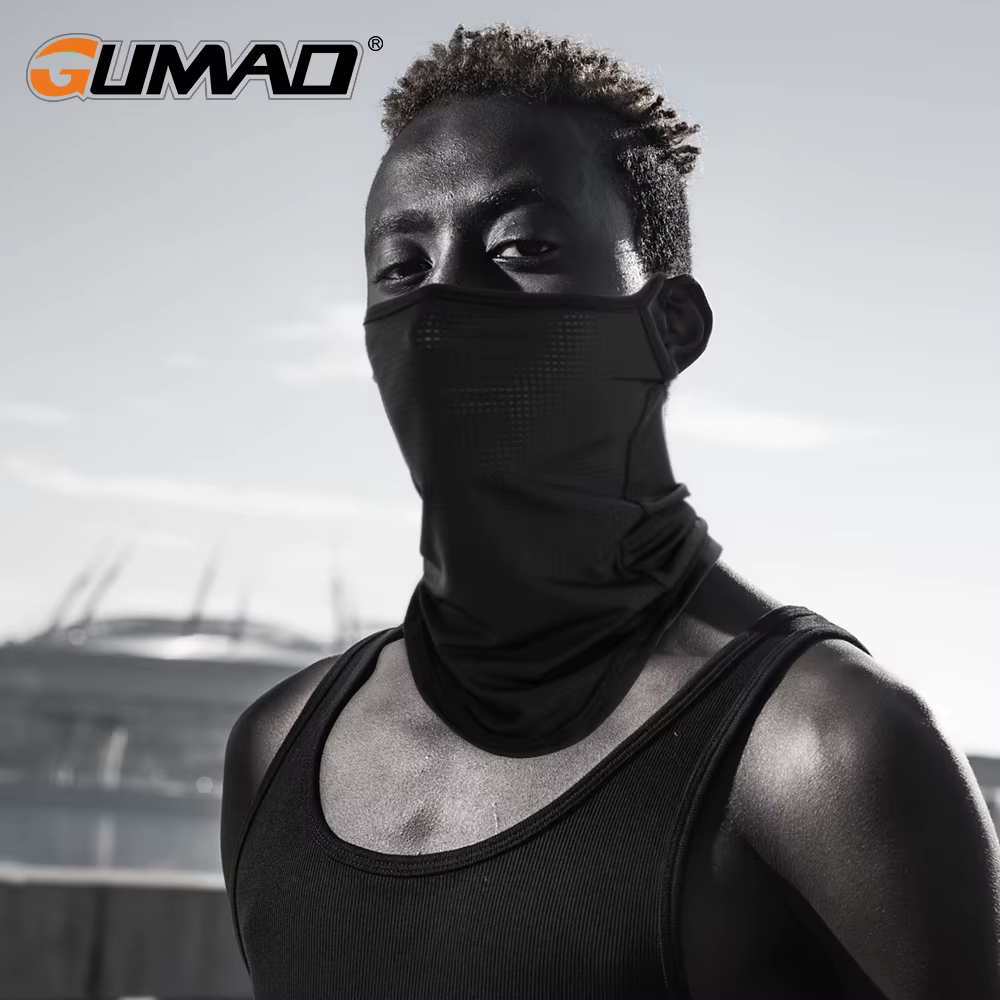 Mascarilla facial técnica de malla negra y seda helada - imagen 4