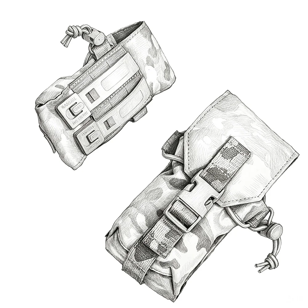 Bolsa táctica para granadas de humo con sistema MOLLE - imagen 4