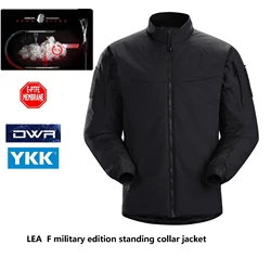 Win Chaqueta táctica militar impermeable con cuello levantado