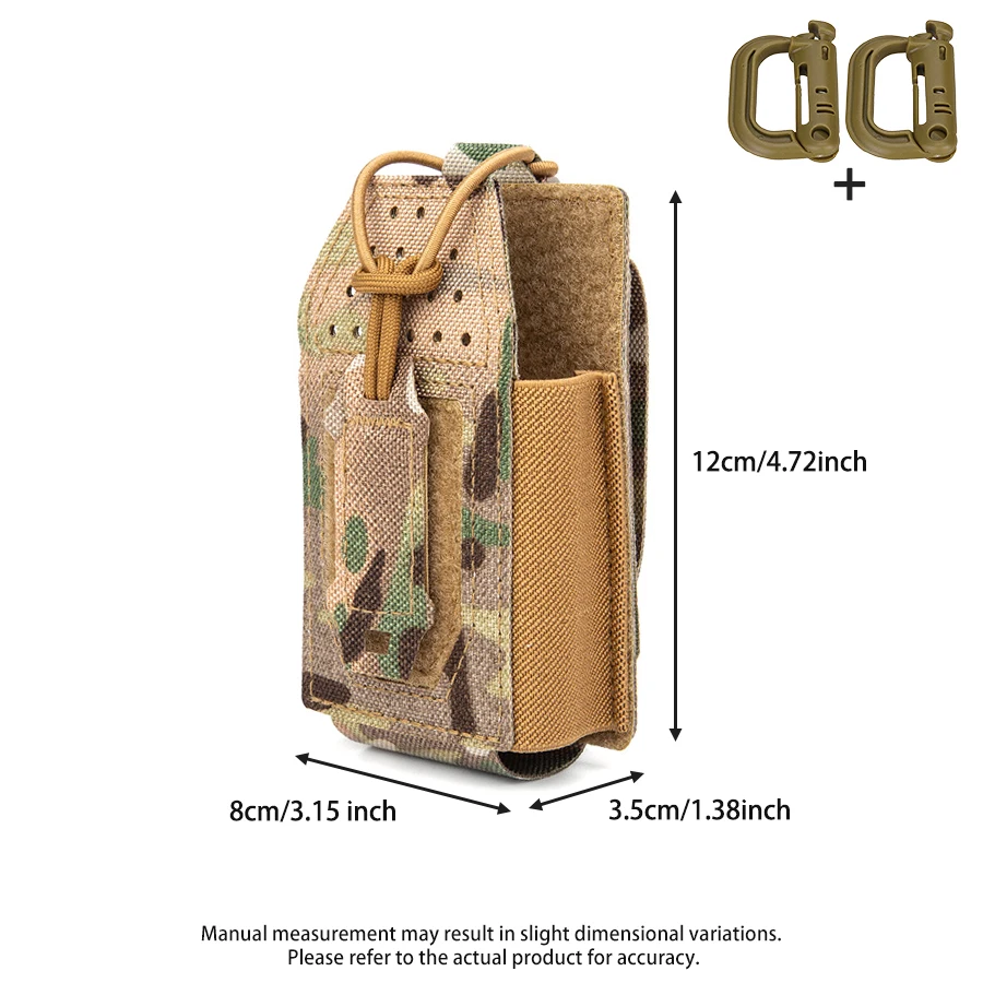 Bolsa táctica MOLLE de nylon resistente para radio colgante