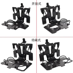 Soporte MOLLE fibra de carbono plegable para móvil en el pecho