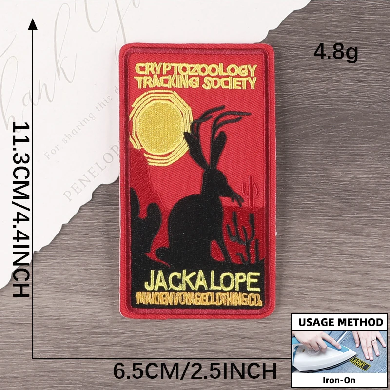 Parche bordado Mothman criptozoología para uniforme táctico - imagen 2