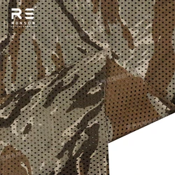 Tela de malla camuflaje Tiger strip en tricot tejido táctico