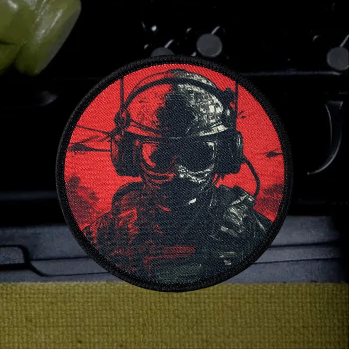Parche MOLLE táctico avión adhesivo para mochila - imagen 4