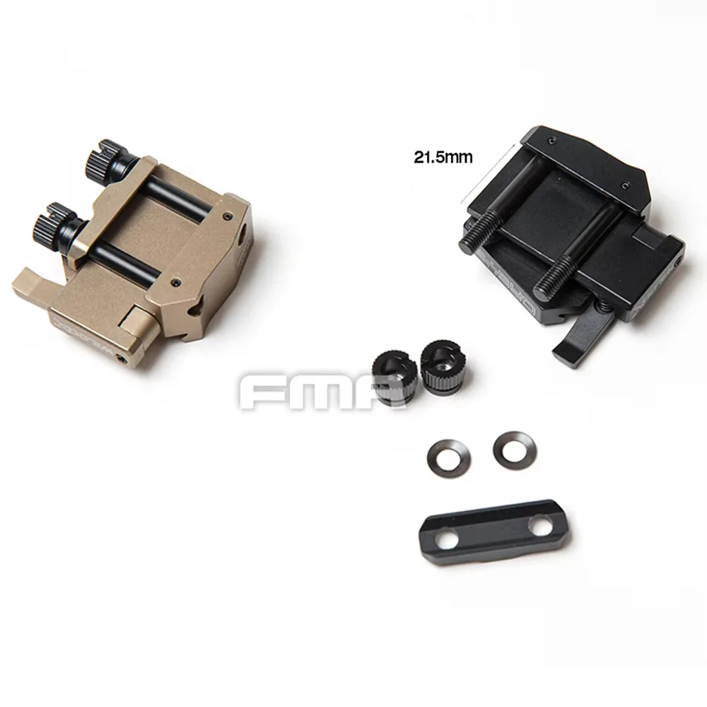 Adaptador NVG FMA TB1316 vista frontal en aluminio