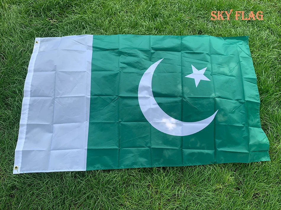 Bandera Pakistán doble cara poliamida resistente exterior - imagen 5