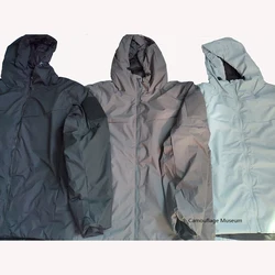 Chaqueta outdoor en algodón resistente al viento con capucha invierno
