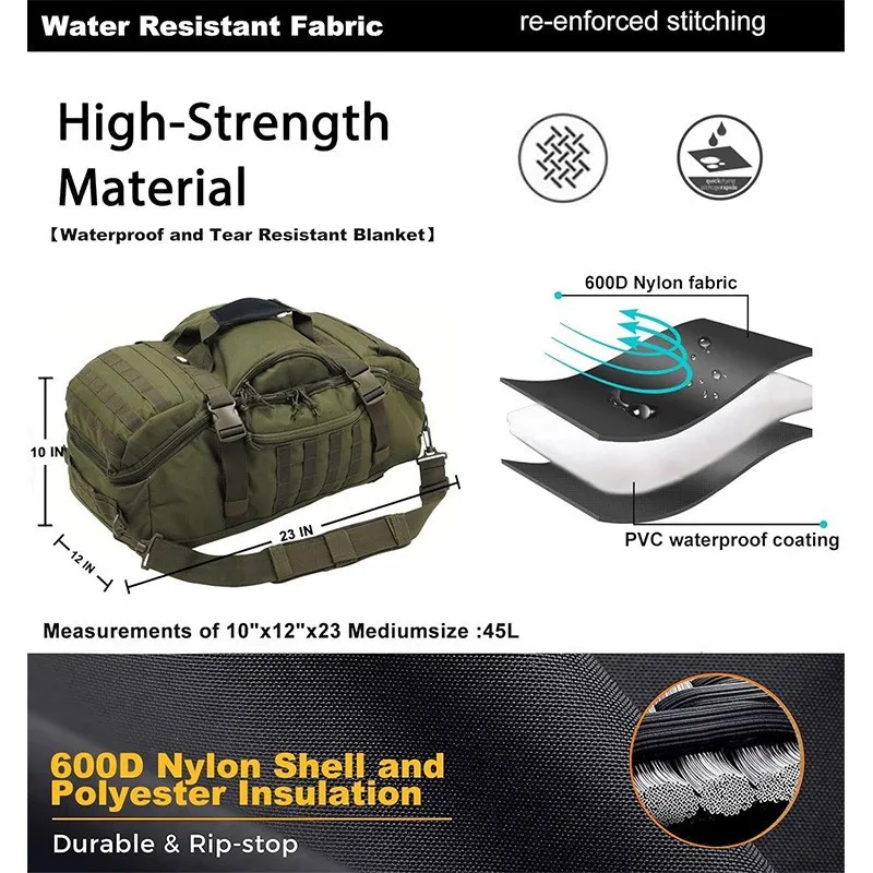 Bolsa de viaje resistente para gimnasio y fin de semana - imagen 3