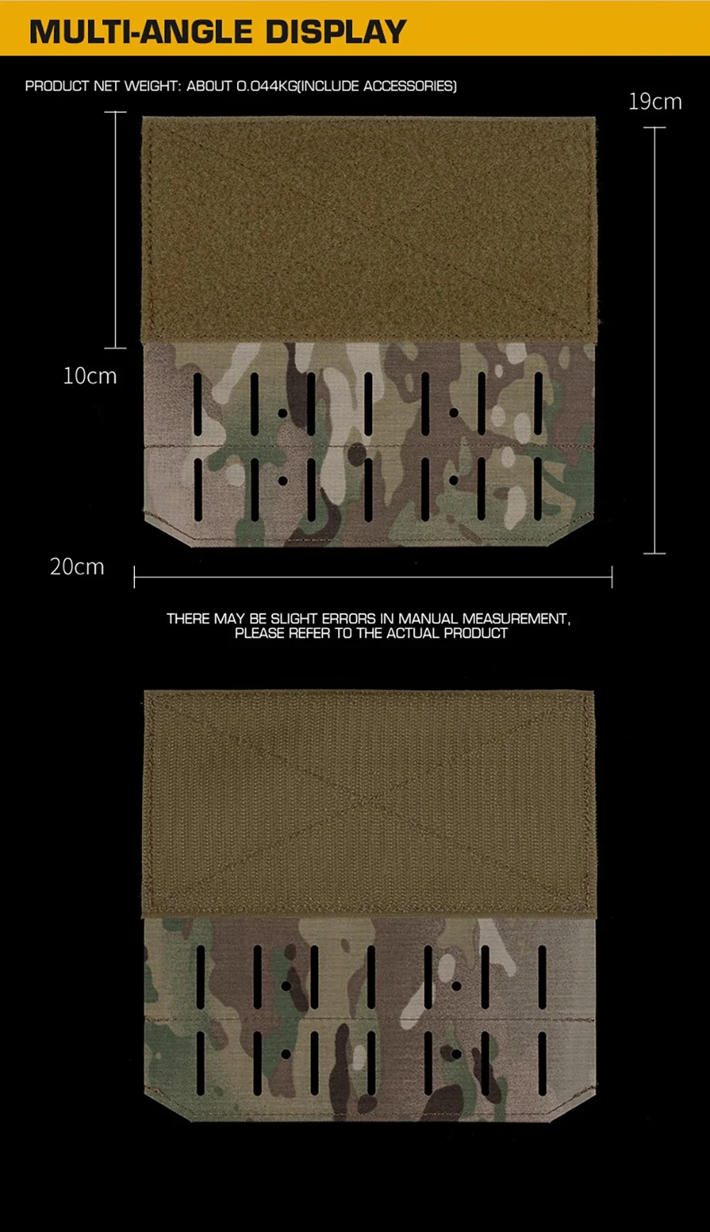 Chaleco táctico negro con sistema MOLLE