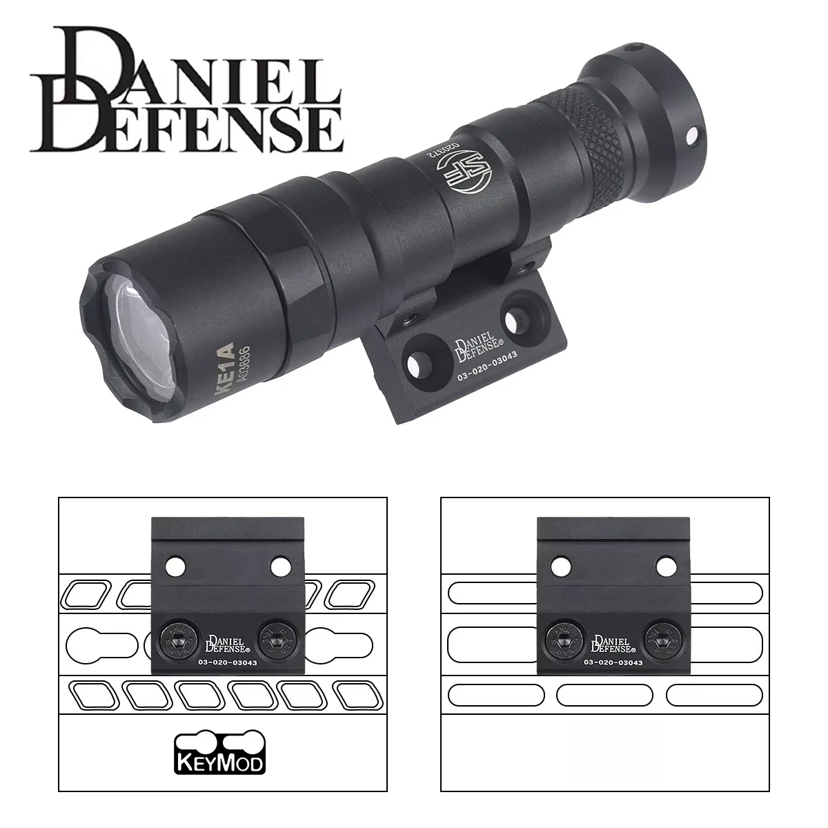 Daniel Defense Soporte Lateral Linterna Táctica M-LOK Keymod - imagen 5