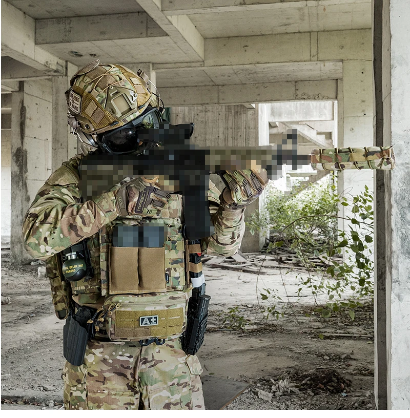 Funda protectora táctica camuflaje para silenciador rifle aire libre - imagen 4