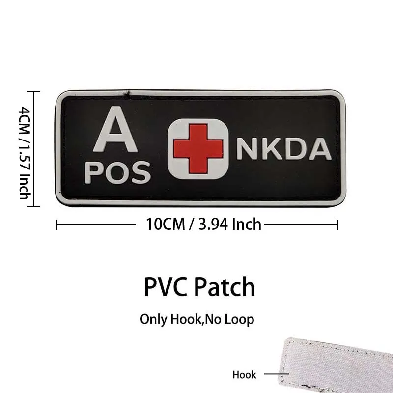 Parche de PVC con acabado tipo emblema