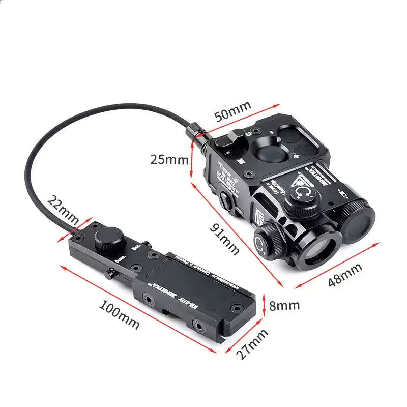 PERST-4 mira láser verde IR metálica táctica para caza y rifle - imagen 5