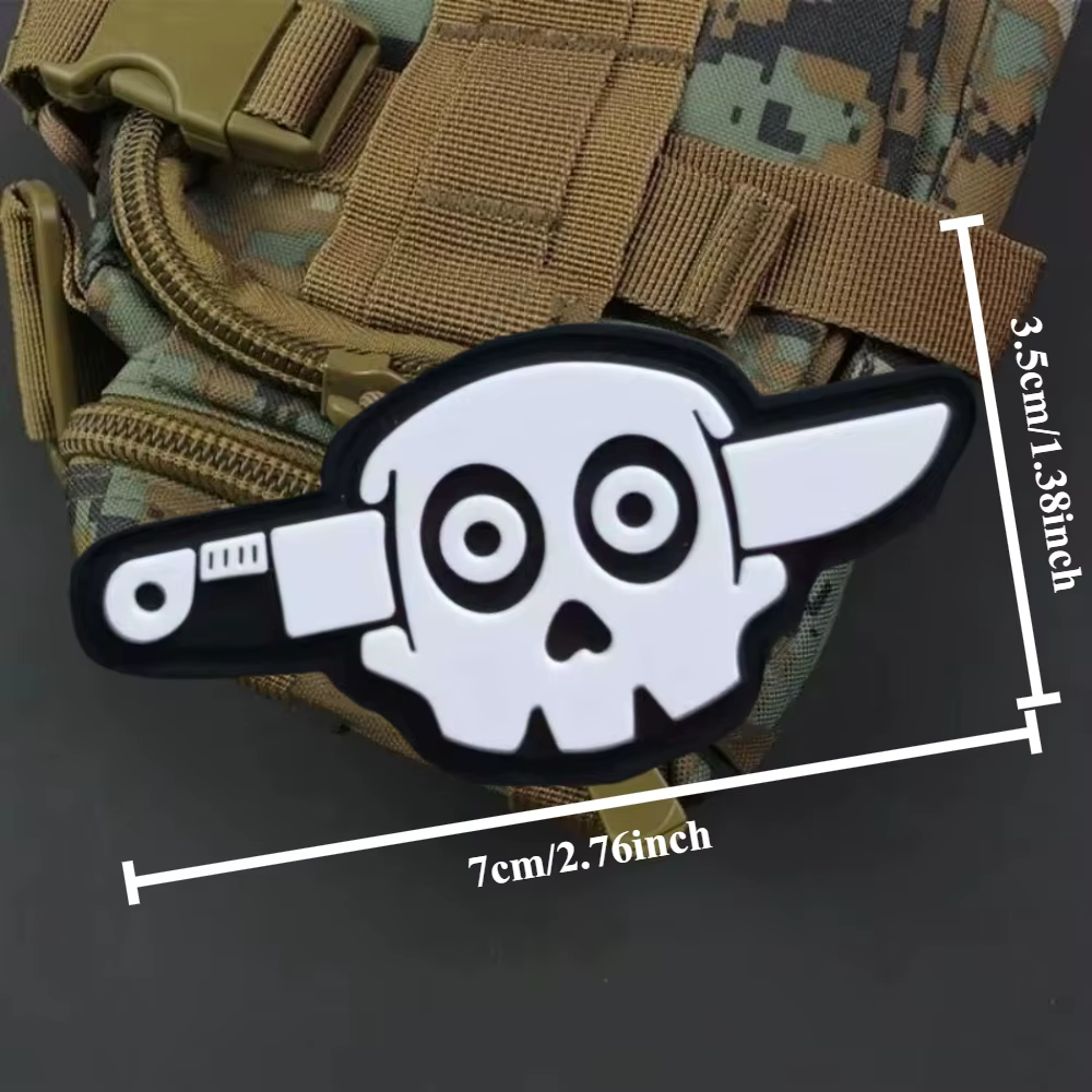 Parche táctico Halloween PVC para brazalete hook&loop