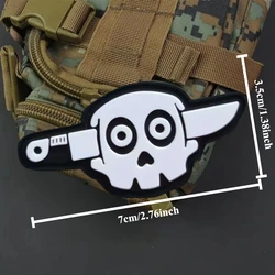 Parche táctico Halloween PVC para brazalete hook&loop