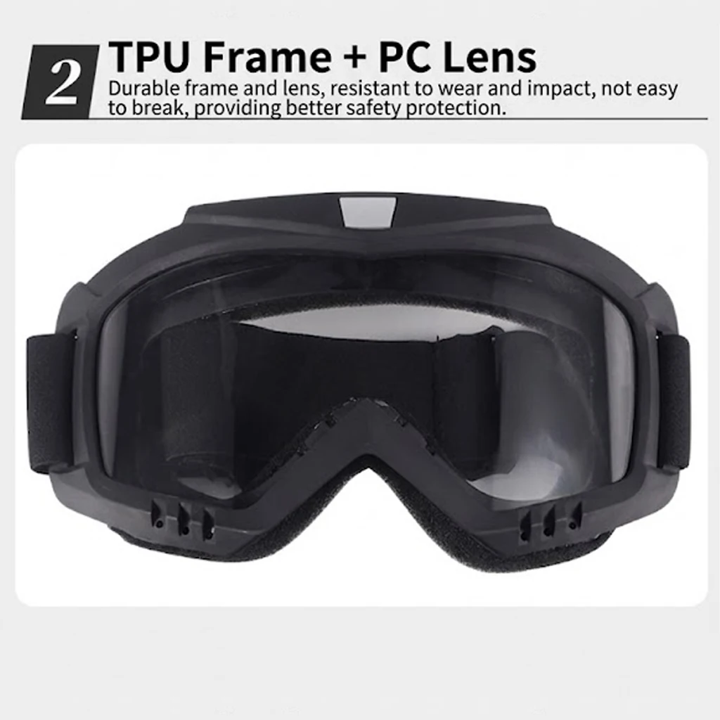 Gafas ajustables para casco