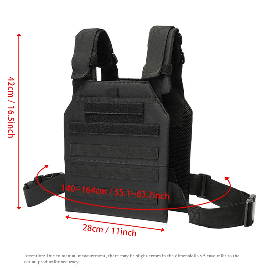 Chaleco táctico MOLLE exterior con extensión y liberación rápida - imagen 3