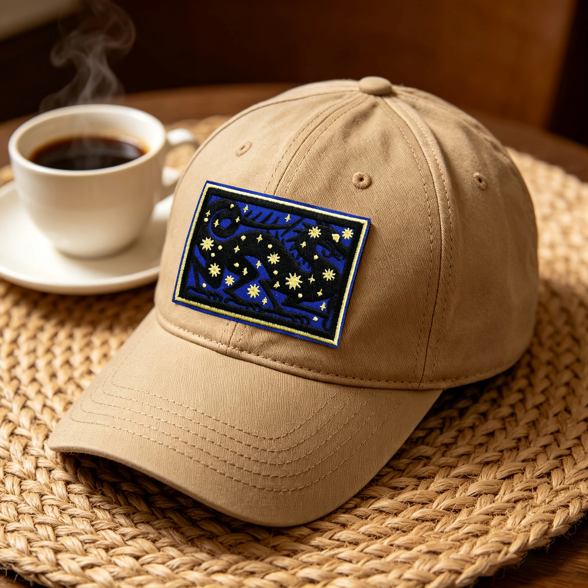 Parche bordado termoadhesivo dragón estelar para gorra y mochila - imagen 5