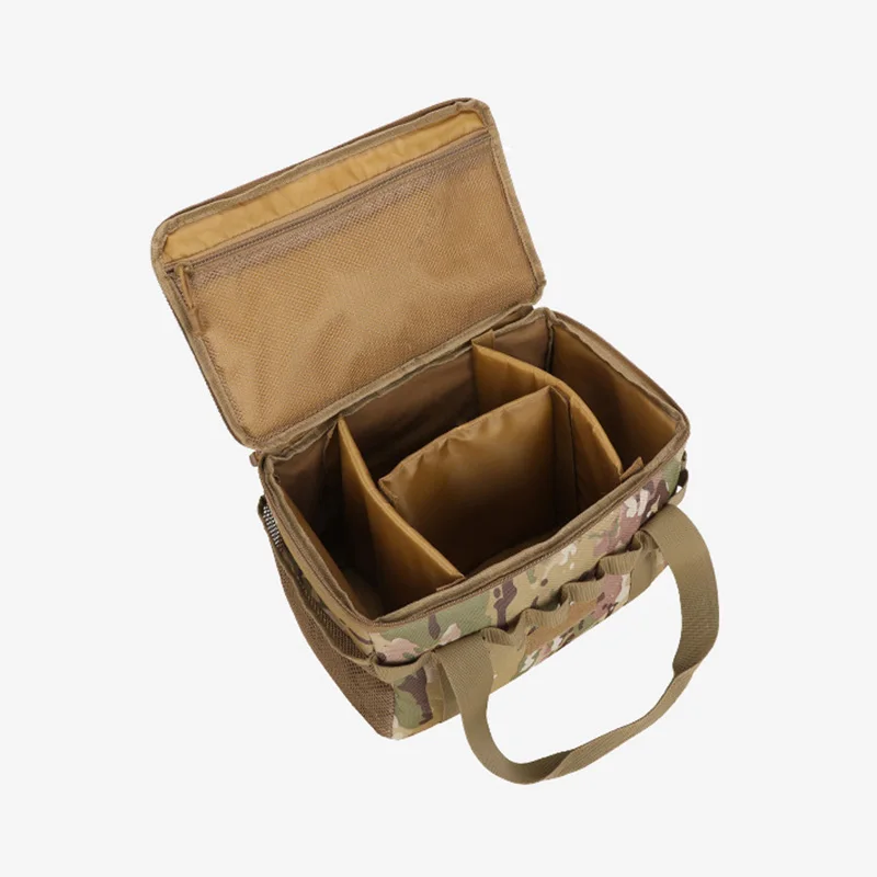 Bolsa táctica organizador multifuncional con compartimentos, negro - imagen 3