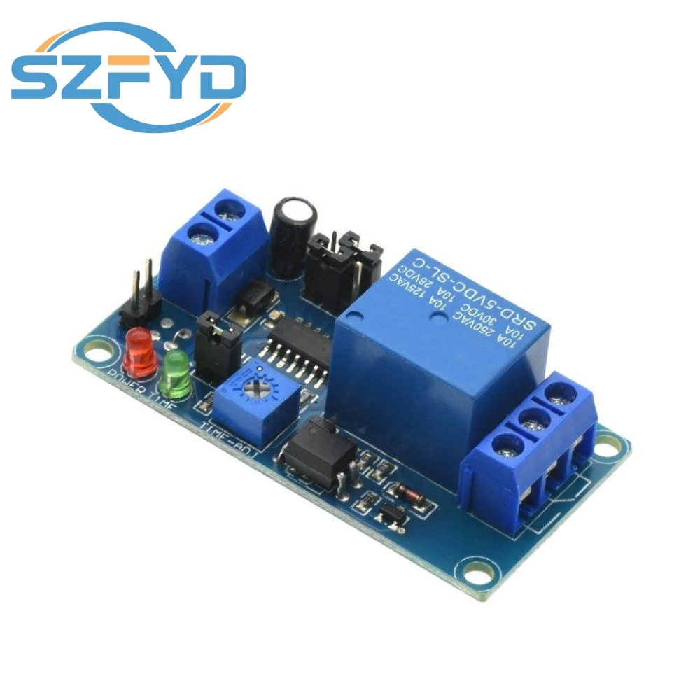 Módulo relé temporizador LED 5V-12V retardo ajustable - imagen 4