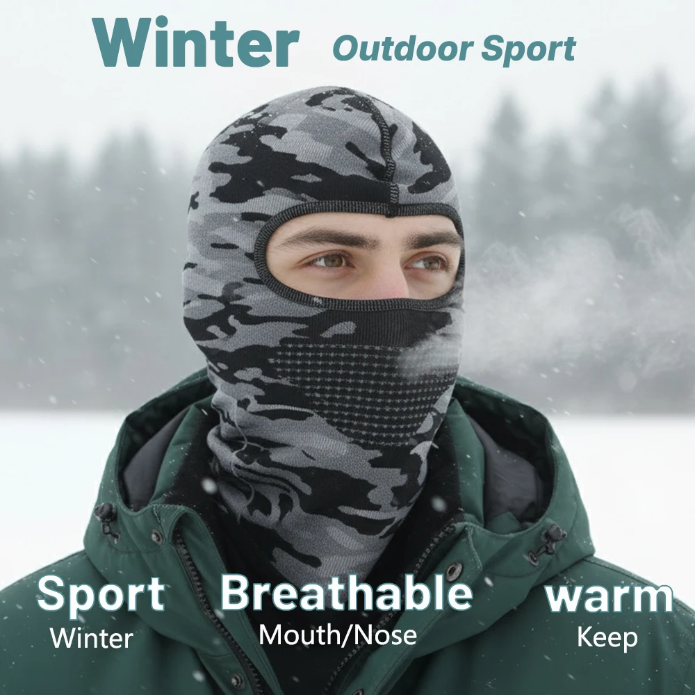Pasamontañas transpirable de invierno para cara completa – Unisex - imagen 2