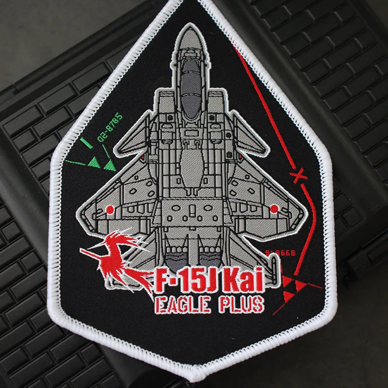 Parche bordado F-16 Wild Weasel y F-15J KAI táctico para MOLLE - imagen 5
