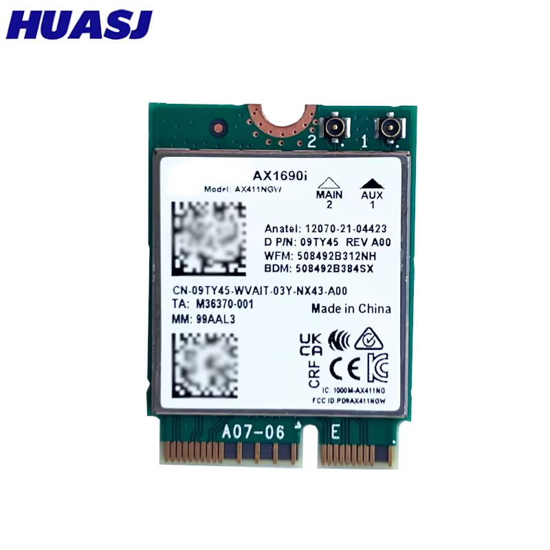 AX411NGW Wi-Fi 6E AX1690i - Velocidad 2,4 Gbps Bluetooth 5.3