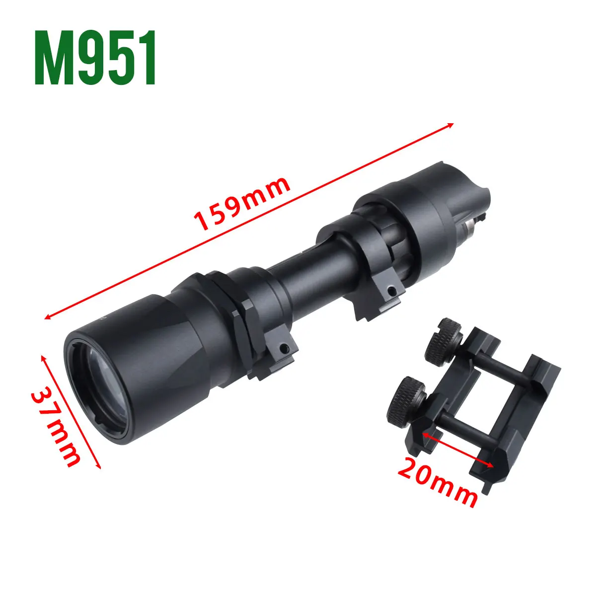 SureFire M952 IR linterna táctica LED infrarroja estroboscópica QD - imagen 5