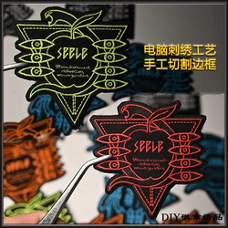 Parche bordado NERV Evangelion serpiente – Termoadhesivo MOLLE para chaleco