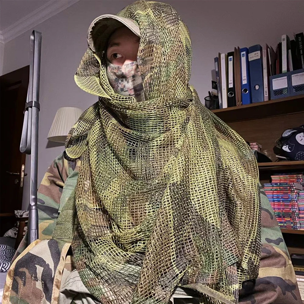 Malla táctica camuflaje para francotirador, cobertura de tiro caza - imagen 5