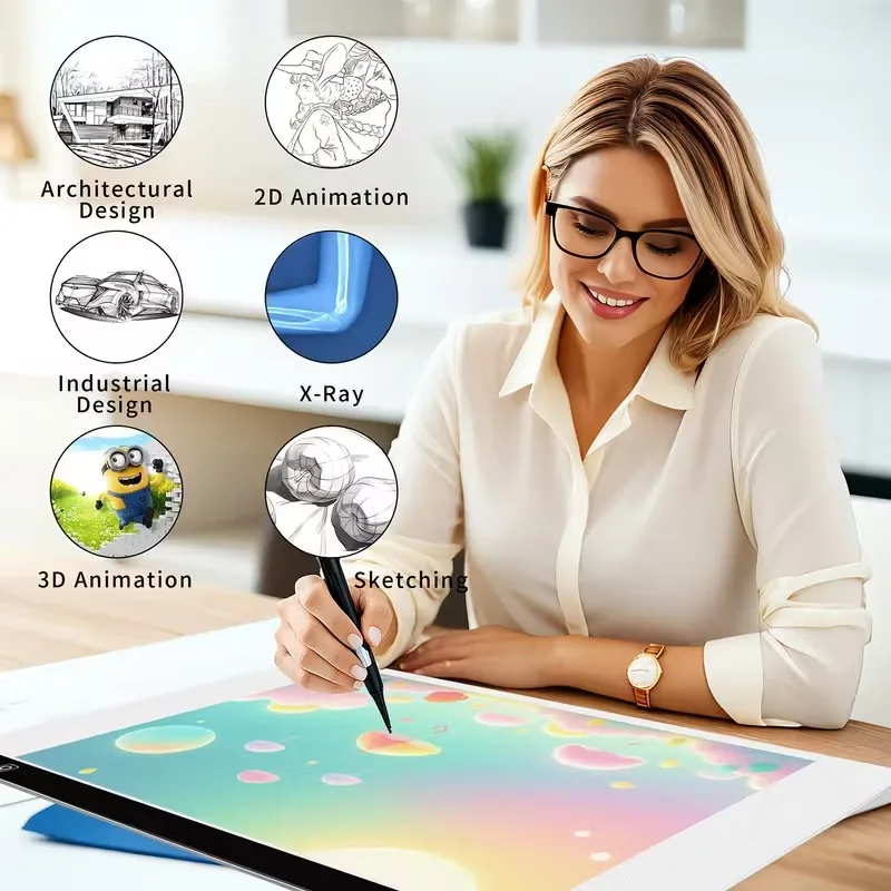 Tablero LED A3 ultradelgado uso outdoor dibujo mapas tácticos - imagen 2