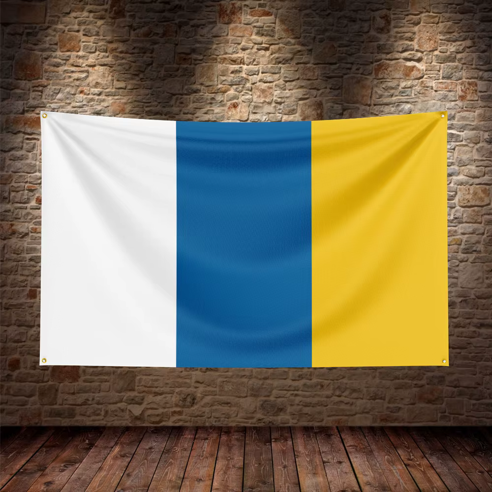 Bandera española Islas Canarias para decoración y exterior - imagen 3